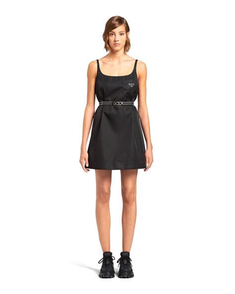 prada re-nylon mini-dress|nylon gabardine prada.